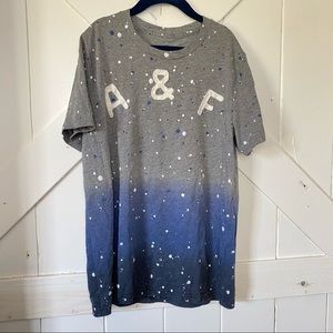 Abercrombie blue and gray tee-shirt